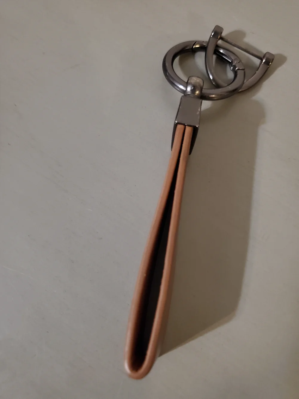 BMW Leather Keychain Accessory